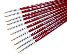 Image of Major Brushes Sable Brushes - Sets of 10