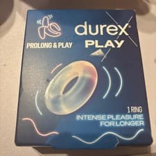 Image of Durex Prolong & Play Ring Intense Pleasure Stay Hard for Longer Super Stretch...