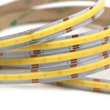 Image of 1-5M CCT COB LED Strip Light 12V 24V 608LED/m 2700K-6500K High Density Flexible