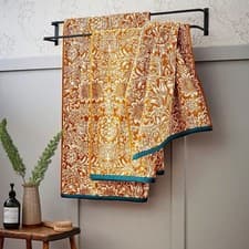 Image of William morris Bath Towel velour cotton 70cm X 130cm