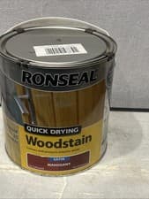 Image of Ronseal Quick Drying Woodstain Satin Mahogany 2.5 litre L8849