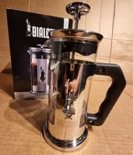 Image of Bialetti Preziosa French Press Coffee Maker 3 Cup 350ml Stainless Steel & Glass
