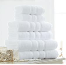Image of Pure Cotton Hand Towel Bath Sheet 6 Piece Hand Large Bale Super Soft Absorbent