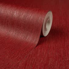 Image of Red Glitter Textured Wallpaper Plain Shimmer Silver Sparkle HeavyWeight Vinyl