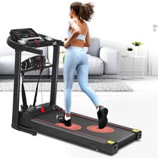Image of Treadmill Electric Massager & Incline Foldable Motorized Running Machine Home UK