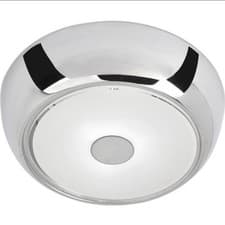 Image of 💡 Ostria Chrome LED Bathroom Ceiling Light Flush Mount – IP44 G9 230mm – Modern