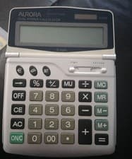 Image of AURORA DUAL POWER CALCULATOR DT401 12 DIGITS / EURO CALCULATOR HOME OR OFFICE