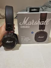 Image of AUTHENTIC Marshall Major IV Wireless Bluetooth On-Ear Headphones - Brown