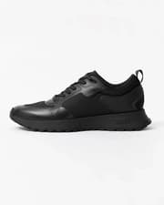 Image of Trainers BOSS Mens Black Casual Sneakers With Logo Jonah Runn - Size 7
