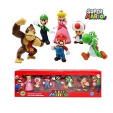 Image of 18pcs Super Mario Bros PVC Action Figure Dolls Toys Luigi Yoshi Model Kids Gifts