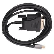 Image of USB C 3.1 To DVI Cable 190cm/74.8in Clear Stable Type C To DVI Cable Adapter F >