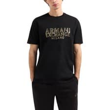 Image of Armani Exchange Mens T-Shirts Milano Logo Crew Neck Pullover Sport Top