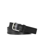 Image of HUGO BOSS MENS BELT BLACK SASH PERF, 50475104001