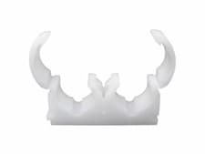 Image of Talon Hinged Pipe Clips Clip Lock 10mm,12mm, 15mm, 22mm/white/blue/red/yellow