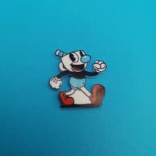 Image of Cuphead - Mugman pin badge - Hit video game and streaming TV series
