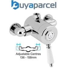 Image of Bristan 1901 Exposed Sequential Top Valve Chrome Mixer Shower 136 - 158mm Pipe