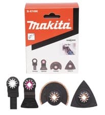 Image of Makita Starlock Multi Tool 4 Piece Tile Set Plunge Segment Blade DTM52 DTM51
