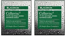 Image of 2 x Celluvisc 1% Eye Drops 30 Pack | Dry Eye Relief | Preservative Free Vials