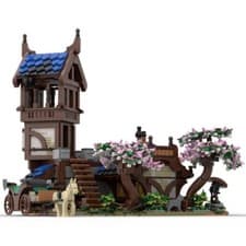 Image of The Medieval Guard Post for Your Medieval Town 2407 Pieces for Aged 15+
