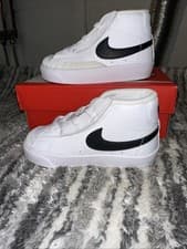 Image of Nike Toddlers Blazer Mid '77 TD Sneakers White Black DA4088-100 Size 10C