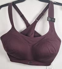 Image of adidas Womens Tlrd Impact Aeroready High Support Sports Bra Shadow Maroon/Black