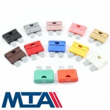 Image of MTA Branded Standard Blade Fuses - Top Quality 12v / 24v 1 AMP - 40 AMP