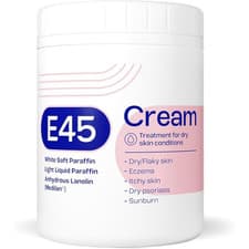 Image of E45 Cream 500 g Tub Moisturiser for Dry Skin and Sensitive Skin Emollient to