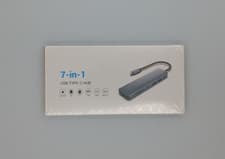 Image of 7 in 1 USB C Docking Station USB-C PD 100W, HDMI, 2xUSB 3.0 1xUSB C data, SD,TF