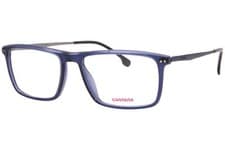 Image of Carrera 8866 PJP Eyeglasses Men's Blue Full Rim Rectangle Shape 54mm