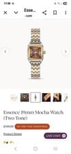 Image of Brand New Abbott Lyon Mocha Bracelet Watch Gold Tone