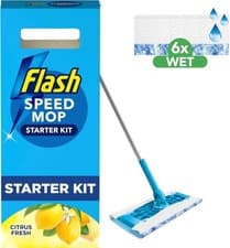 Image of Flash Speedmop Wet Mop Floor Cleaner Starter Kit For Cleaning Floors