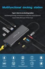 Image of 9-in-1 Type-C Docking Station 3-port USB / HDMI / SD / TF Converter PD Charging