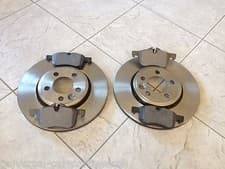 Image of RENAULT LAGUNA MK 3 DIESEL 07-12 TWO FRONT 280MM BRAKE DISCS + A SET OF PADS