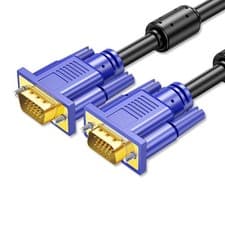 Image of VGA Cable Male to Male 15 Pin PC Monitor TV LCD Plasma HD SVGA Lead 0.5m - 20m