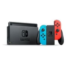 Image of Nintendo Switch V2 (2019) - 32GB - Neon Blue/Neon Red Controllers - Good