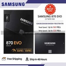 Image of Samsung 870 EVO 4TB SSD 2.5" 128GB 250GB 1TB 2TB Solid State Drive Brand New Lot