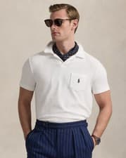 Image of Polo Ralph Lauren Mens Terry Polo Shirt in White Size XXL