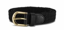 Image of STREEZE Ladies Stretch Belt 1” Wide with Gold Buckle Elasticated Fabric Weave
