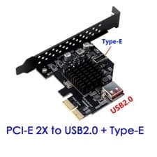 Image of Pci-express 3.0 2x to Type-e USB 3.1 Gen2 10Gbps+USB 2.0 port expansion card