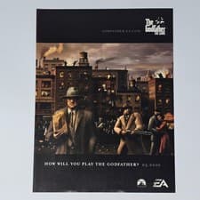 Image of The Godfather Game PlayStation 2 3 PS2 PS3 Xbox 360 Print Ad/Poster Promo Art
