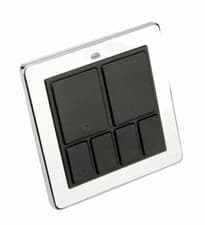 Image of LightwaveRF Master Wall Switch Mood Controller Switch Polished Chrome JSJS LW101