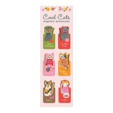 Image of Cool Cats Magnetic Bookmarks