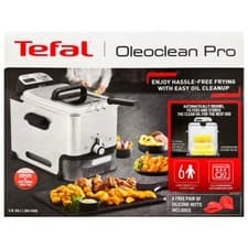 Image of Tefal FR8058G0 New Oleoclean Pro Fryer 2300W Easy Clean Fryer 3.5L with Mitts