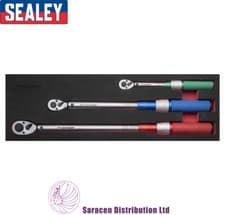 Image of SEALEY 3 PIECE MICROMETER TORQUE WRENCH KIT, 1/4in, 3/8in, & 1/2in. - STW900SET