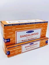 Image of Sandalwood Satya Incense Sticks Genuine Nag Champa Joss Stick Fragrance 15g