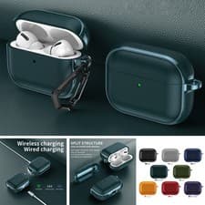 Image of Fr Airpods Pro 3rd 2025/2nd 2022/4th Gen Non-Slip Rugged Case w/ Metal Carabiner