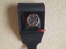 Image of Swiss Military Hanowa Gents Airman Chrono with leather strap.