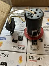 Image of 10 x MiniSun Fire Rated Downlight Spotlight Brushed Chrome GU10