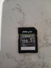 Image of 128gb sdxc memory card pny v10
