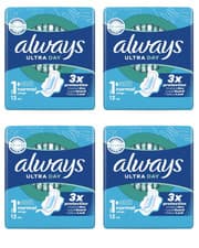 Image of 56 x Always Ultra Sanitary Towels 3x Protection Super AbsorbentWith InstantDry